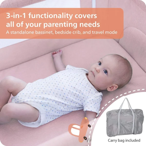 Unilove Hug Me Plus 3-in-1 Baby Bassinet - Image 4