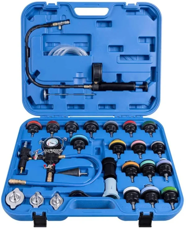 28-Piece Universal Radiator Pressure Tester, Vacuum Type Cooling System Tool Kit - Image 2