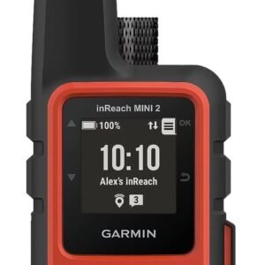 Garmin inReach Mini 2, Lightweight and Compact Satellite Communicator, Hiking Handheld, Orange - 010-02602-00