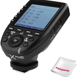 Godox Xpro-C TTL Wireless Flash Trigger for Canon 1/8000s HSS TTL-Convert-Manual Function Large Screen Slanted Design 5 Dedicated Group Buttons 11 Customizable Functions