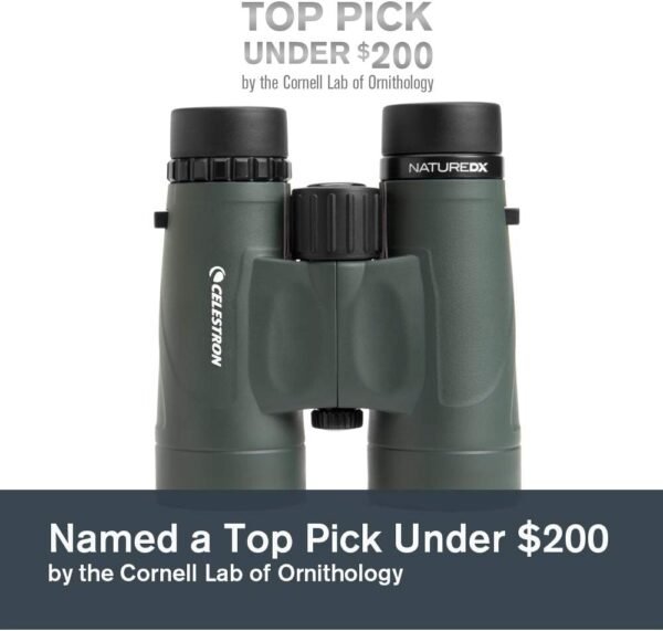Celestron – Nature DX 8x42 Binoculars – Outdoor and Birding Binocular – Fully Multi-Coated with BaK-4 Prisms – Rubber Armored – Fog & Waterproof Binoculars – Top Pick Optics