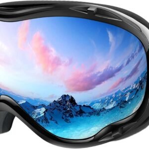 ZIONOR Lagopus B1 Ski Goggles OTG Anti fog Snow Goggles UV Protection Snowboard Goggles for Men Women Adult Youth