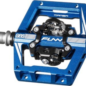 Funn Mamba S MTB Clipless Pedals, Double Sided Clip Compact Platform Mountain Bike Pedals, Compatible with SPD Cleats, 9/16-Inch CrMo Axle Bicycle Pedals for MTB/BMX/Gravel Cycling
