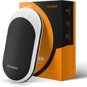 OCOOPA 7800mAh Hand Warmers, Electric USB Hand Warmers Long-Lasting Heating Type-C/Micro Charging Rechargeable, Festival, Idea for Women, Men, Older, Raynauds