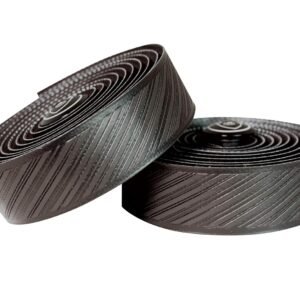 SILCA Cuscino Handlebar Tape - Black 2.5mm Thick - | Super Sticky Extra Thick bar Tape | Handlebar Tape Winner in Tour Magazine | kit with Extra Thin Butterfly clamp Cover and Alloy end Plugs